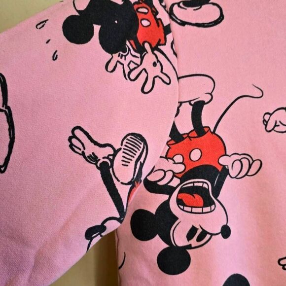 Disney 100 Mickey Mouse Sweatshirt Women's Size XS Pink Crewneck Pullover Rare - Picture 9 of 13